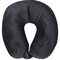 Soft U-Shaped Travel Neck Pillow – Charcoal Gray