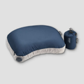 Inflatable Travel Pillow with Storage Pouch – Navy Blue