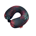 Tropical Print Travel Neck Pillow – Navy